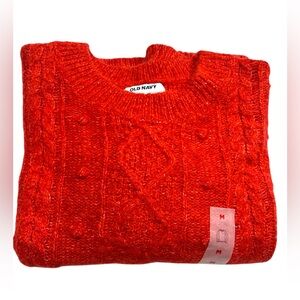 NWT Bright Red‎ Crewneck Sweater